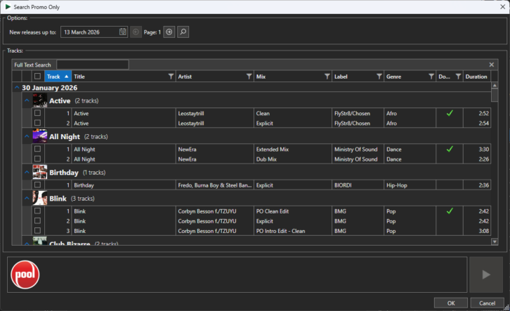 The Promo Only workflow within Broadcast Audio's Myriad playout.