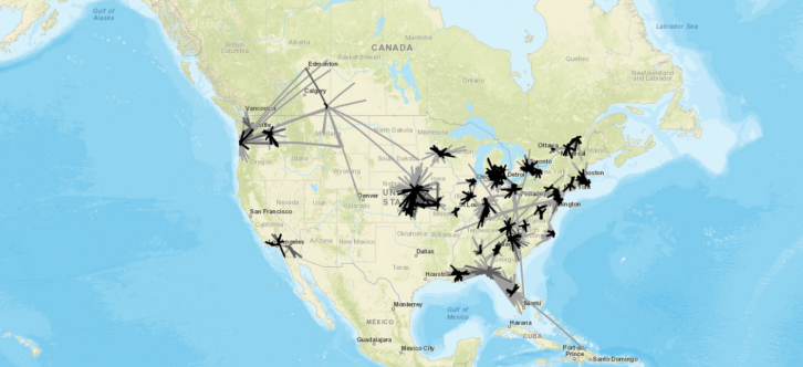The RabbitEars.Info all tuners FM map on a March morning.