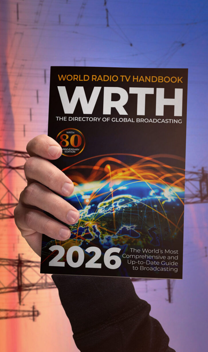 Jeff White, general manager of WRMI shortwave in Okeechobee, Fla., recommended that shortwave listeners use the World Radio TV Handbook for keeping up to date on station transmission frequency schedules. The 2026 edition of the WRTH will be its last in print.