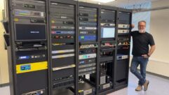 Jason Rieve in the Technical Operations Center.