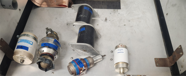 Surplus components used in the project.