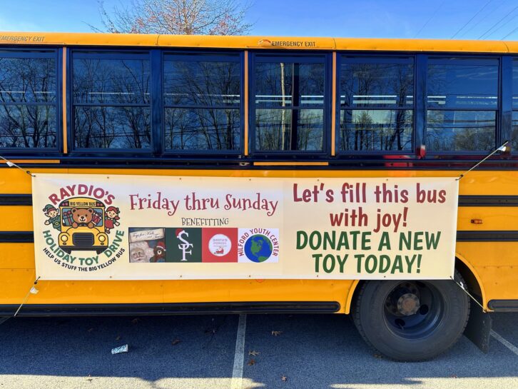 Raydio held a toy drive on Black Friday in November at the DoubleTree hotel in Milford, Mass.