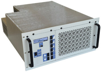 BE AMX transmitter, a piece of RF equipment five rack units high