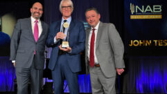 NAB President and CEO Curtis LeGeyt, John Tesh and Chris Ornelas