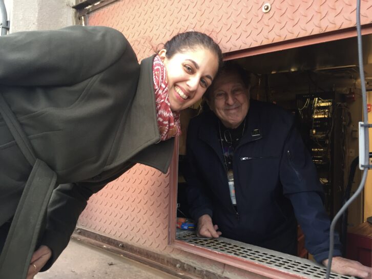 Ross offered daughter Erica one of his renowned tours of the Empire State Building broadcast facilities in November 2018.