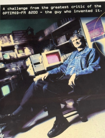 Bob Orban sits in his workshop