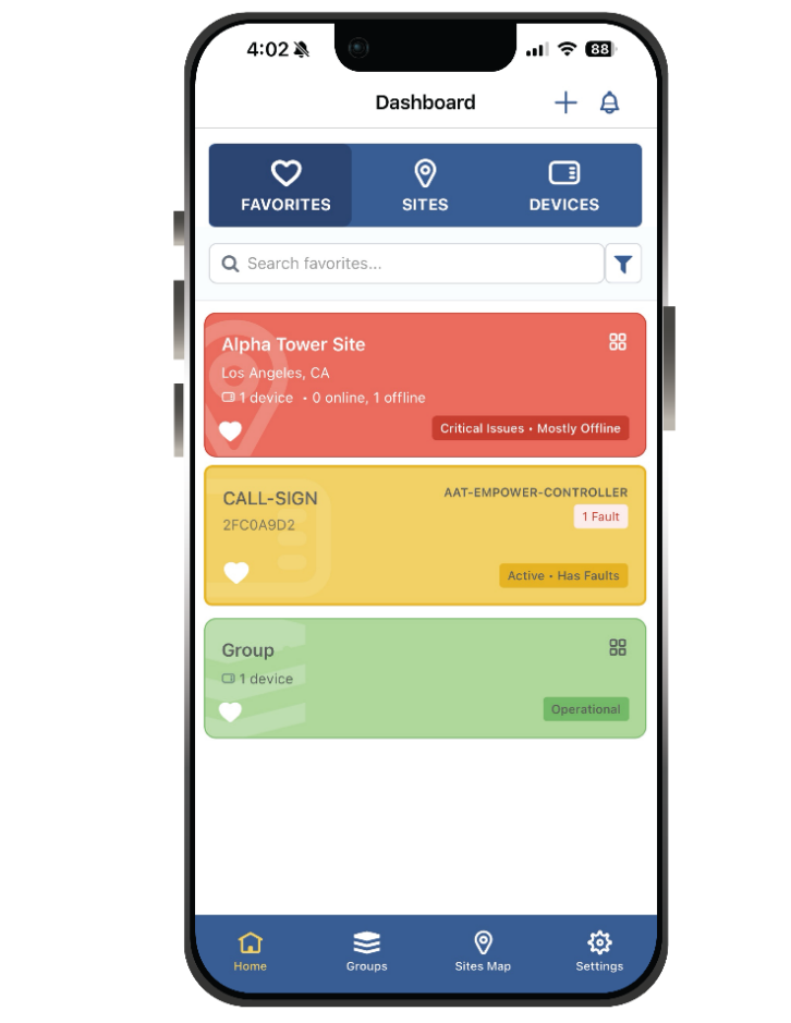 AAT’s EmPower app prioritizes alarms to show the most important first.