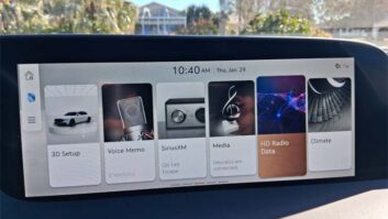 Home screen in the G90