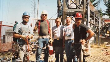 Jack Olson, second from left, on Gold Mountain in Bremerton, Wash., in the 1980s. With him are Ron Smith, Pete Smith, unidentified and Jay Kleinberg.