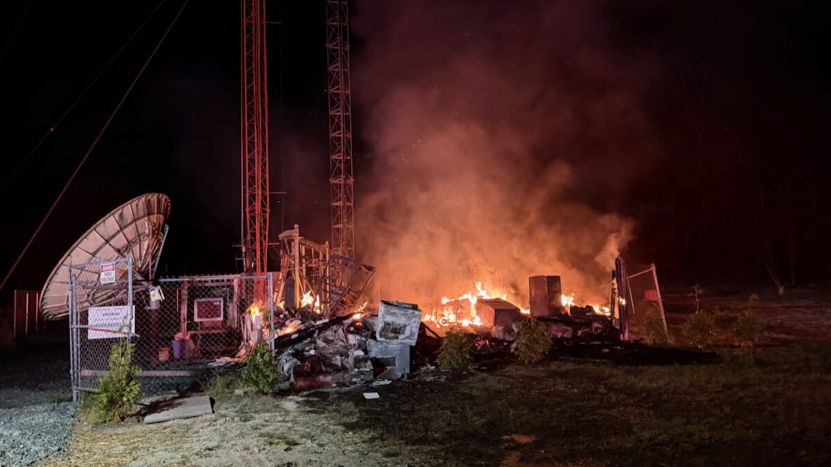 Fire Destroys Virginia Radio Station Transmitter Building