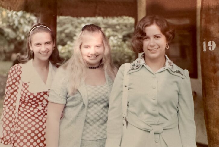 My mom, left, her friend Gail Brummer, center, and my mom's sister, my Aunt Chris, right, were prolific world travelers after high school