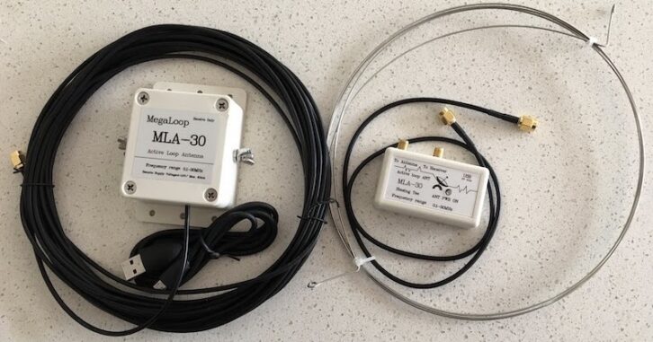 James Careless uses a MegaLoop MLA-30 antenna for indoor MW reception.
