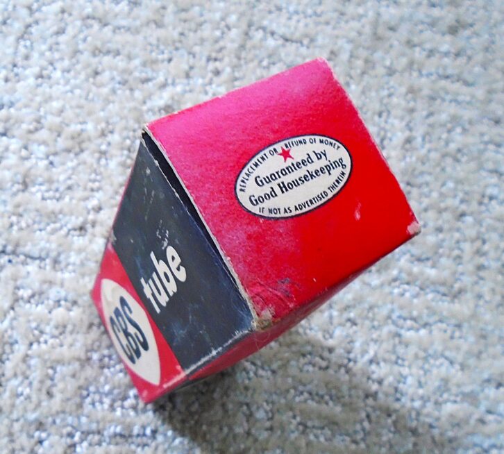 The box for a CBS 5U4 rectifier. 