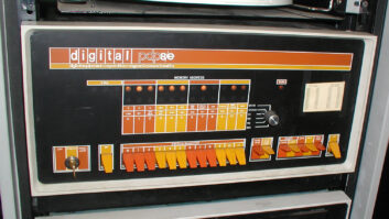 Controlling WROR's IGM 750 automation was a DEC PDP-8 minicomputer. It represented a quantum leap from the sequential logic control of equipment in automation systems that preceded it. Image courtesy of vintagecomputer.net.