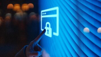 Smart technology. Connecting the future. Lifestyle and technology. Cyber crime. Online privacy protection. Data protection. Futuristic concept.