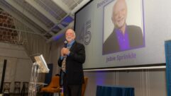 Jobie Sprinkle speaks at the 2026 Beacon Award presentation.