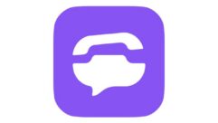 The TextNow logo, a purple image that combines the shape of a word balloon with the shape of a telephone handset