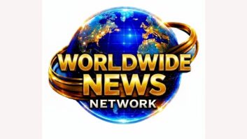 Logo of Worldwide News Network including a globe
