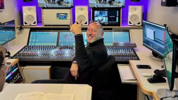 Sound engineer Marko Kaminsky during production