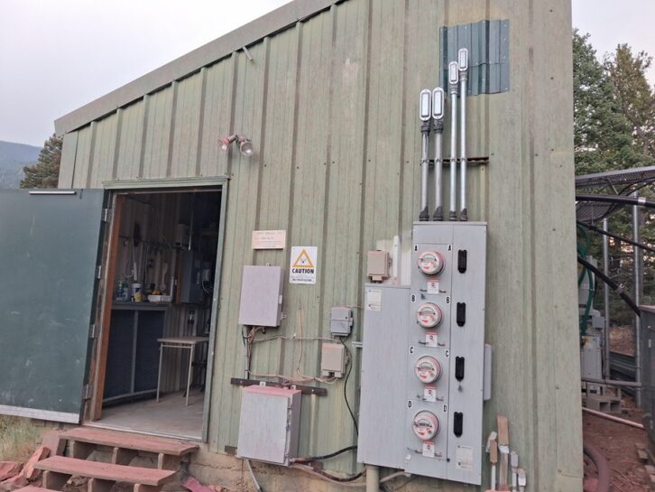 Transmitter building at Camp Jackson