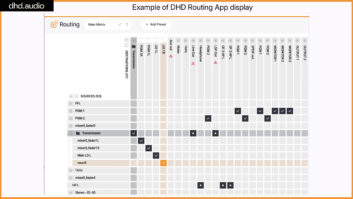 s an example of the DHD Routing App display.