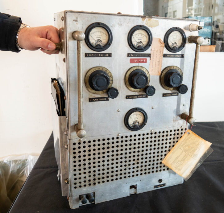 Fig. 10: A hand-built remote pickup transmitter.