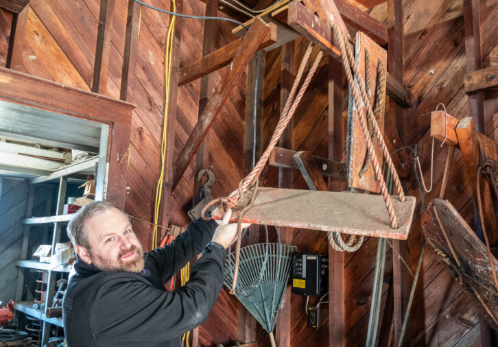 Fig. 5 A Bosun's chair for tower workers. 