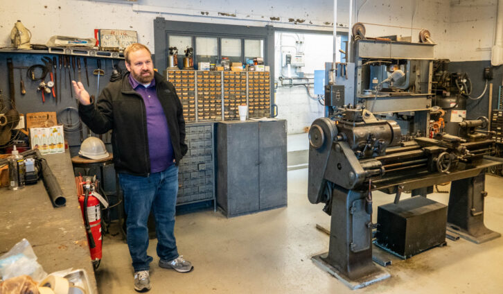 Fig. 6: The machine shop for building components.