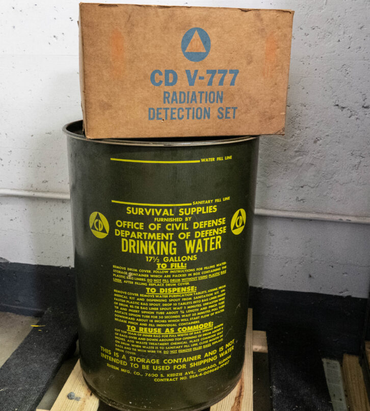 Fig. 7: Civil Defense supplies from the Cold War.