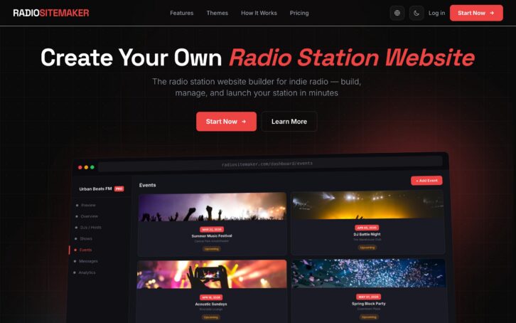 Radio Site Maker