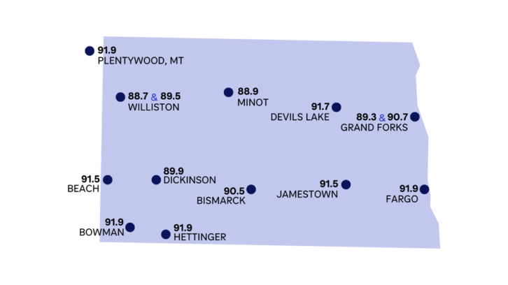 The Prairie Public Radio network, from its website.