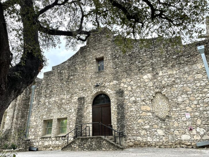The donkey barn at Brackenridge Park resembles the Alamo. (Rene Guzman/San Antonio Express-News via Getty Images)