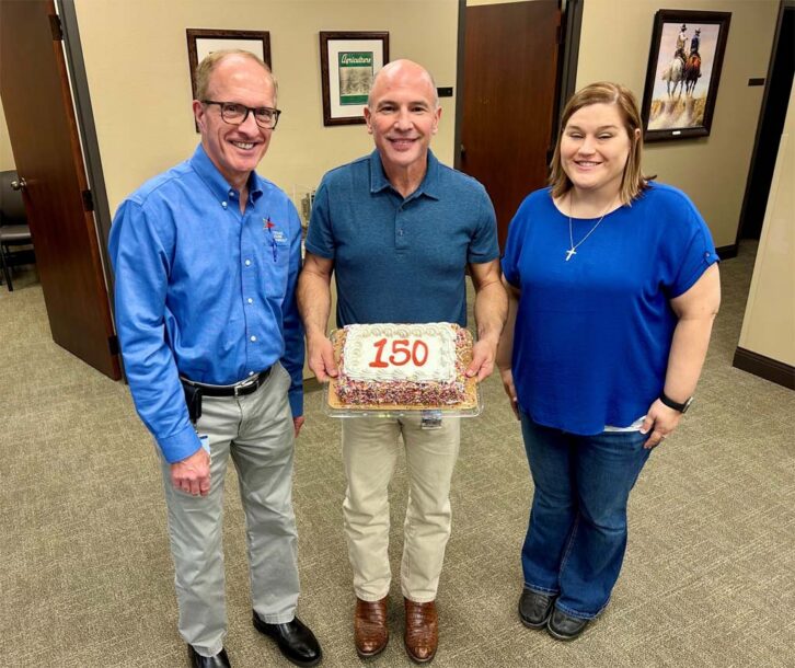 From left, TFB Radio Network broadcasters Tom Nicolette, Carey Martin and Jessica Domel.