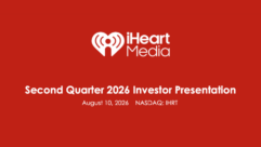 iHeart Q2 2026 presentation