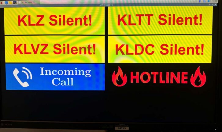 Several sample annunciator messages.