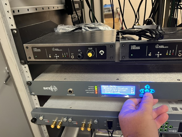 IP Link codec in the rack.
