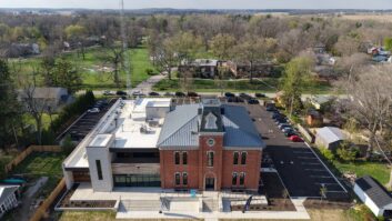 The building is a $15 million renovation of a historic 19th century schoolhouse. WYSO raised its own millions for the broadcast facilities. credit: Ben Guenther for WYSO