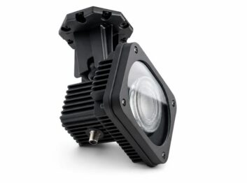The Channel Master Pro-Floodlight is driven by low-voltage power over coaxial cable.