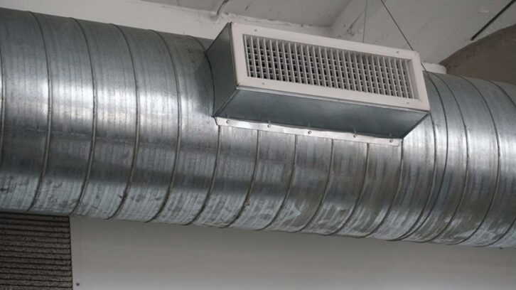 Keep vents clear and louvers adjusted for system balance. Isolated vents such as this ceiling unit should have tapers to monitor the proper presence of air flow.