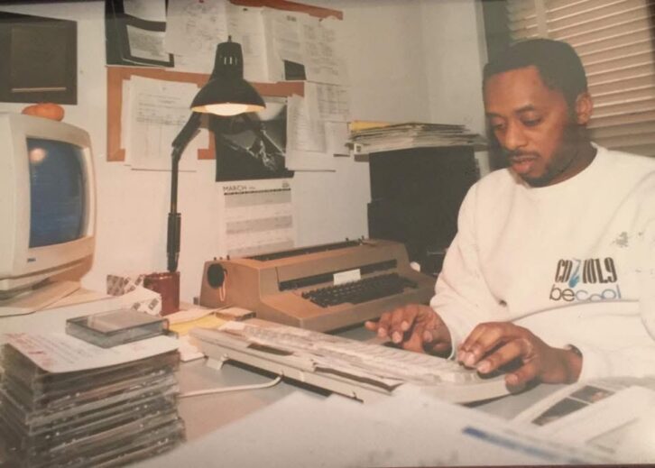 Williams in a 1993 photo, then WQCD New York's music director.