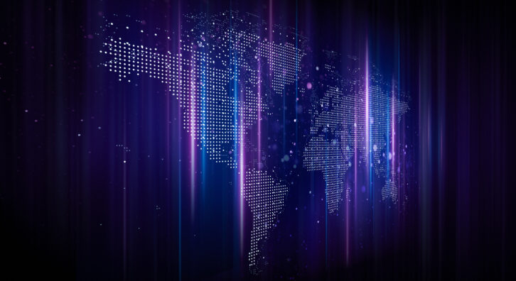 connectivity, data networks, and modern technology. Ideal for backgrounds in tech presentations, AI concepts, cybersecurity, global communication, or digital innovation visuals.