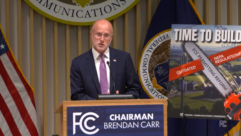 FCC Chairman Brendan Carr at the commission's September open meeting.