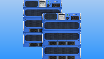 A look at the front of the Nautel VX8 transmitter (left) and VX10 transmitter. They will ship early in 2027.