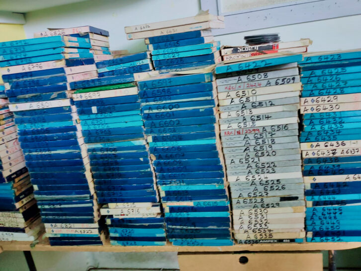 Recorded material in archives awaiting to be digitized