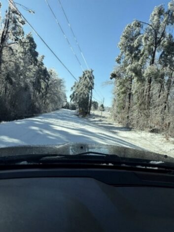 Conditions were treacherous in the Mississippi Delta region following the January ice storm. Credit: MPB