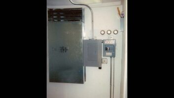 Interior distribution with feed on top and return on bottom, including filter rack.