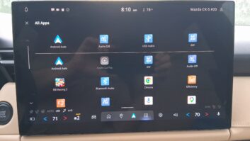 A forest of choices: Home screen for the Mazda CX-5 Mazda Connect Infotainment System