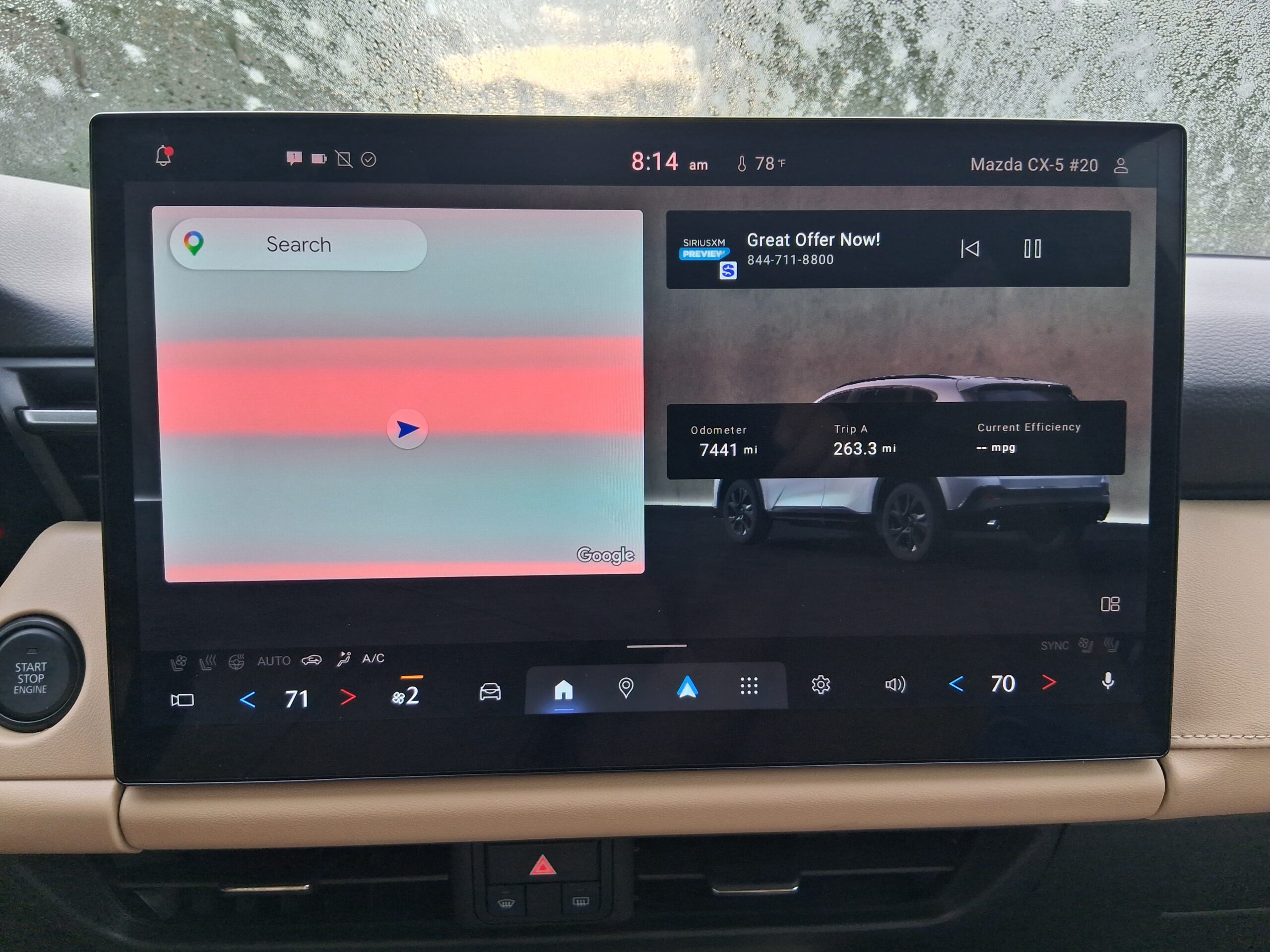 The Mazda CX-5 Mazda Connect Infotainment System startup screen