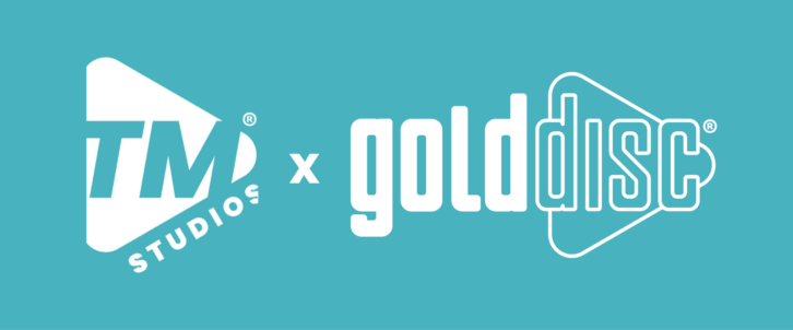 A TM Studios logo and a Gold Disc logo