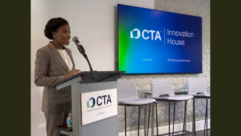 FCC Commissioner Olivia Trusty outlines her vision for rolling out the U.S. Cyber Trust Mark at the CTA Innovation House. Credit: X